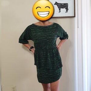 Alice + Olivia Blended Silk Tiered Mini Dress